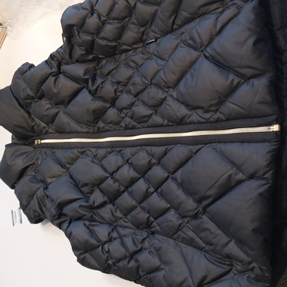 Athleta Women's Diamond Quilted Puffer Vest Goose Down Filled Size Large Black - Picture 12 of 12